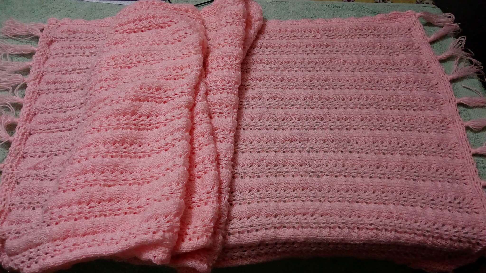 Knitted shawl