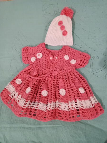 crochet baby dress