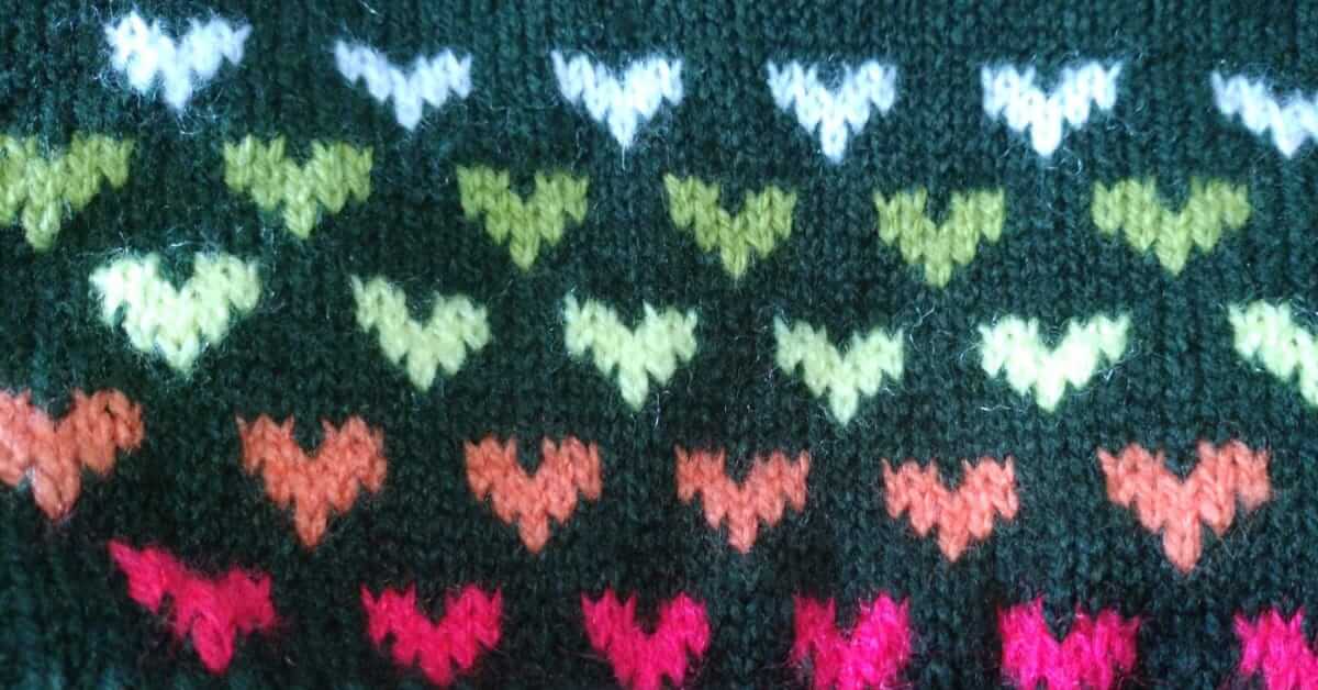 Heart Knitting Pattern: free for beginners