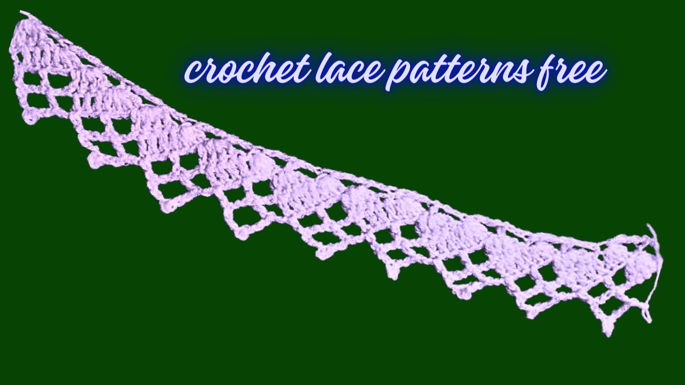 crochet lace patterns free for beginners /क्रोशिए की लेस