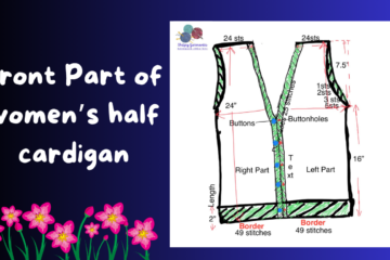 Half sweater cardigan/V-neck cardigan with pockets