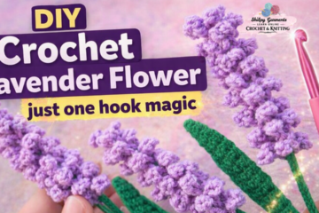 Crochet Flower Lavender