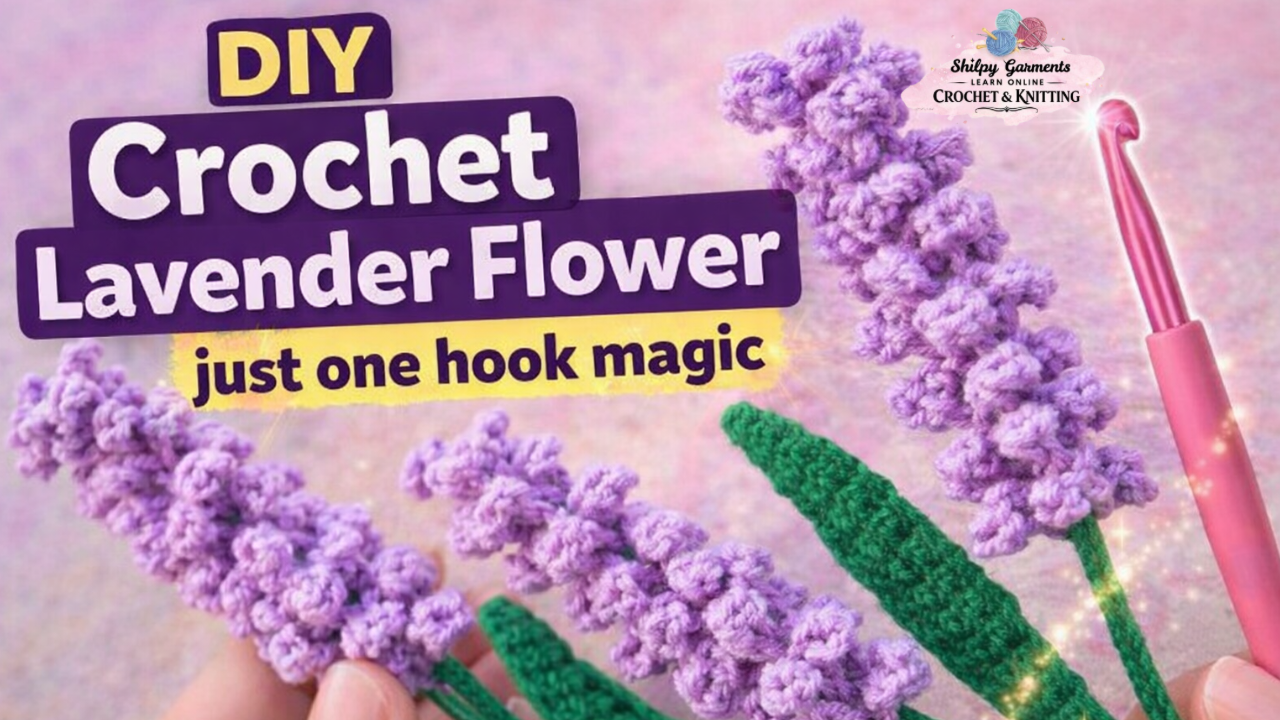 Crochet Flower Lavender