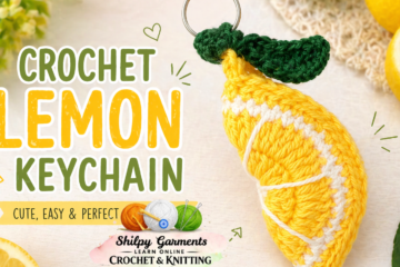 Crochet Lemon Keychain